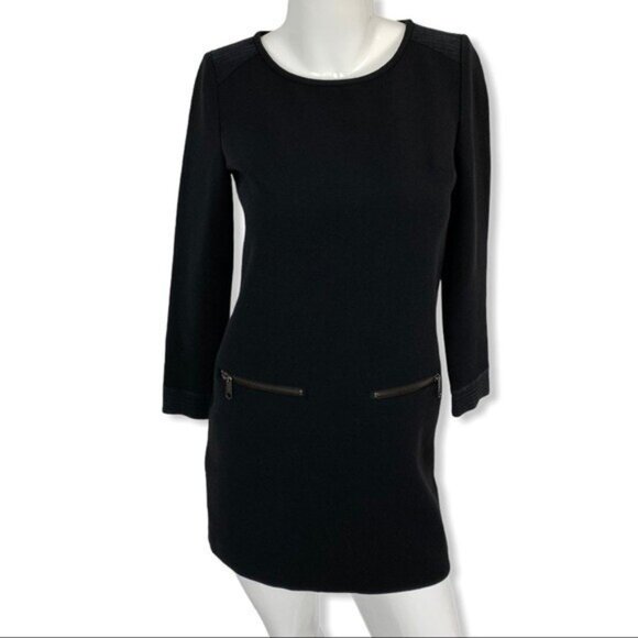 Madewell Black Long Sleeve Dress - Picture 2 of 7